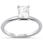 <span style="color:purple">SPECIAL!</span>1.00ct G SI 14K White Gold Diamond Cushion Cut Diamond Engagement Solitaire Ring Size 6.5