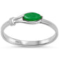 .31ct G SI 14K White Gold Emerald Gemstone Ring Size 6.5