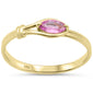 .31ct G SI 14K Yellow Gold Pink Sapphire Gemstone Ring Size 6.5