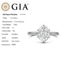 <span style="color:purple">SPECIAL!</span> 1.00ct H-VS2 GIA CERT 14K White Gold Oval Cut Diamond Solitaire Engagement Ring