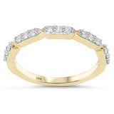 .25ct G SI 14kt Yellow Gold Diamond Modern Ring Size 6.5