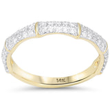 .33ct G SI 14kt Yellow Gold Round Diamond Band Ring Size 6.5