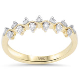 .05ct G SI 14kt Yellow Gold Round Diamond Band Ring Size 6.5