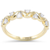<span style="color:purple">SPECIAL!</span> .25ct G SI 14kt Yellow Gold Round Diamond Modern Band Ring Size 6.5