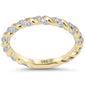 <span style="color:purple">SPECIAL!</span> .27ct G SI 14kt Yellow Gold Round Diamond Braided Twisted Band Ring Size 6.5
