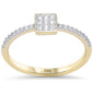 <span style="color:purple">SPECIAL!</span> .13ct G SI 14kt Yellow Gold Diamond Princess Cut Ring Size 6.5