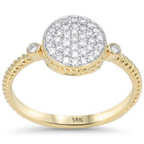.23ct G SI 14kt Yellow Gold Round Shape Band Ring Size 6.5