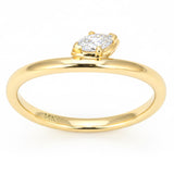 .15ct G SI 14kt Yellow Gold Marquise Cut Diamond Solitaire Ring Size 6.5