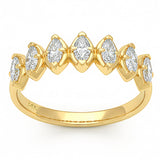.57ct G SI 14kt Yellow Gold Diamond Band Ring Size 6.5