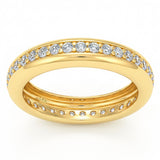 <span style="color:purple">SPECIAL!</span> .56ct G SI 14kt Yellow Gold Diamond Band Ring Size 6.5