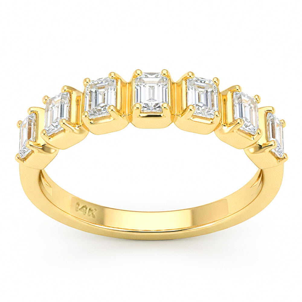 .82ct G SI 14kt Yellow Gold Diamond Band Ring Size 6.5