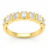 .82ct G SI 14kt Yellow Gold Diamond Band Ring Size 6.5