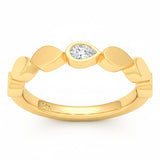 <span style="color:purple">SPECIAL!</span> .12ct G SI 14kt Yellow Gold Diamond Bezel Set Ring Size 6.5