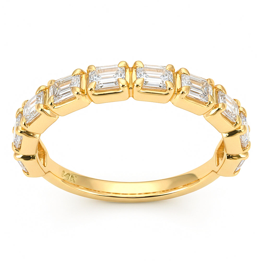 1.20ct G SI 14kt Yellow Gold Diamond Band Ring Size 6.5