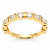 1.20ct G SI 14kt Yellow Gold Diamond Band Ring Size 6.5