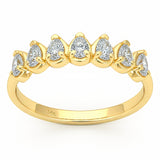 .50ct G SI 14kt Yellow Gold Diamond Band Ring Size 6.5
