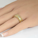 .11ct G SI 14kt Yellow Gold Diamond Band Ring Size 6.5