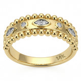 .11ct G SI 14kt Yellow Gold Diamond Band Ring Size 6.5
