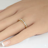 <span style="color:purple">SPECIAL!</span> .15ct G SI 14kt Yellow Gold Diamond Band Ring Size 6.5