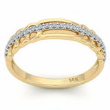 <span style="color:purple">SPECIAL!</span> .15ct G SI 14kt Yellow Gold Diamond Band Ring Size 6.5