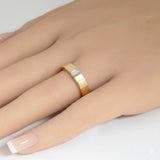 .33ct G SI 14kt Yellow Gold Diamond Solitaire Men's Wedding Band Ring Size 10