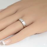 <span style="color:purple">SPECIAL!</span> .33ct G SI 14kt White Gold Emerald Cut Diamond Solitaire Men's Wedding Band Ring Size 10