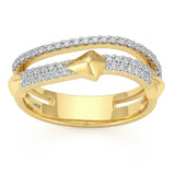 .27ct G SI 14kt Yellow Gold Round Diamond Band Ring Size 6.5