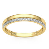 .17ct G SI 14kt Yellow Gold Round Diamond Band Ring Size 6.5