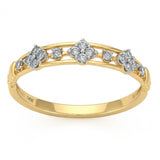 .17ct G SI 14kt Yellow Gold Diamond Band Ring Size 6.5