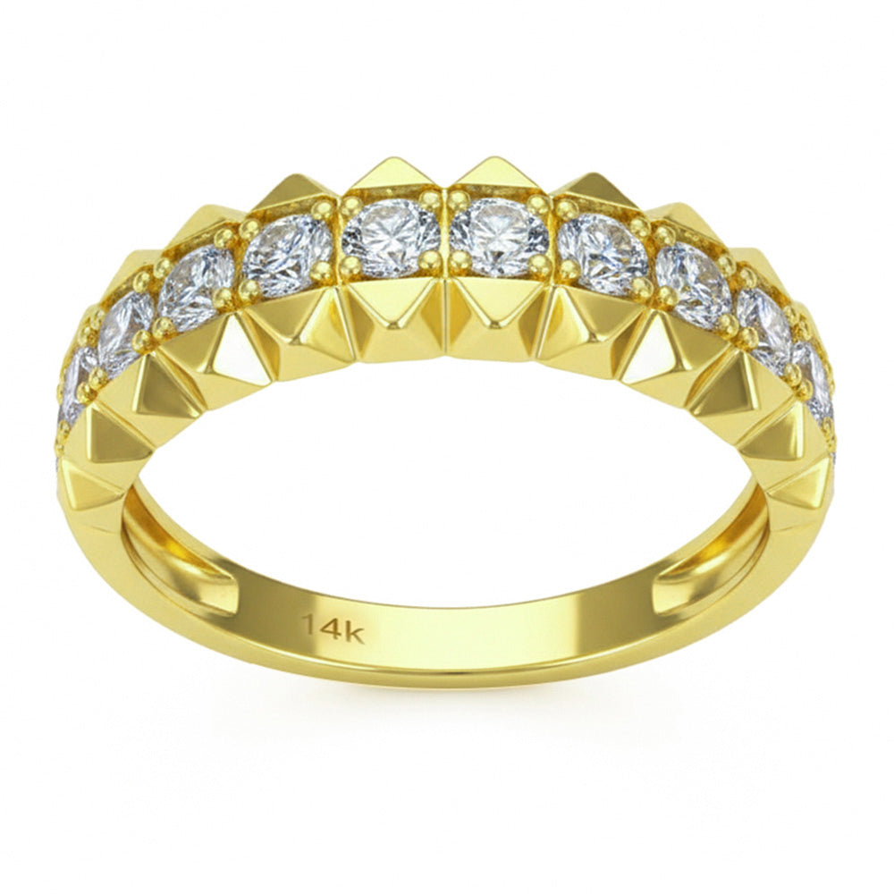.50ct G SI 14kt Yellow Gold Diamond Band Ring Size 6.5