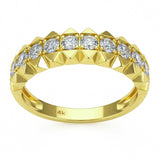 .50ct G SI 14kt Yellow Gold Diamond Band Ring Size 6.5