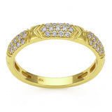.24ct G SI 14kt Yellow Gold Diamond Band Ring Size 6.5