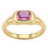 .47ct G SI 14kt Yellow Gold Pink Sapphire Gemstone Ring Size 6.5