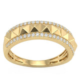 .25ct G SI 14kt Yellow Gold Diamond Modern Band Ring Size 6.5