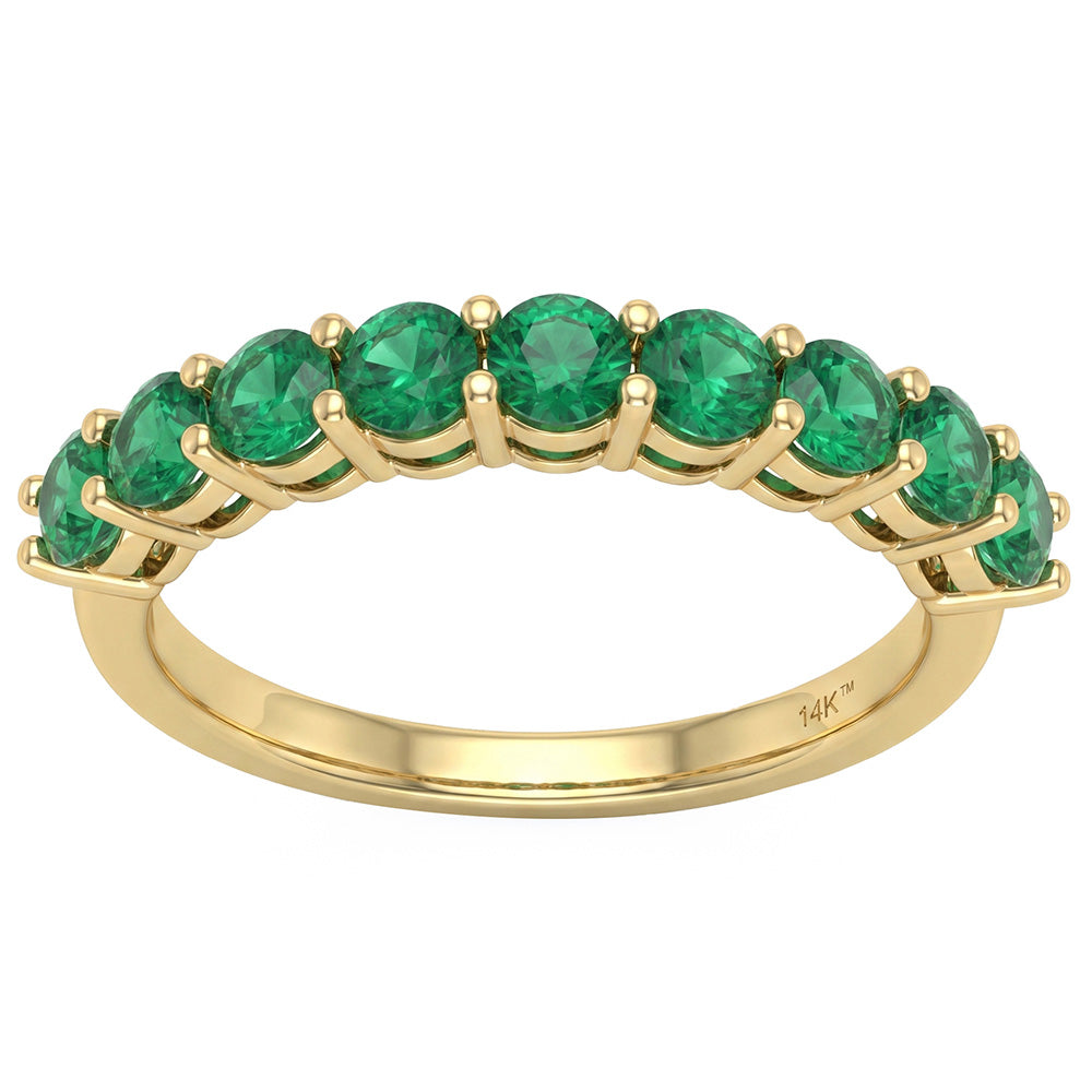 <span style="color:purple">SPECIAL!</span> 1.01ct G SI 14kt Yellow Gold Emerald Gemstone Ring Size 6.5