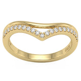 <span style="color:purple">SPECIAL!</span> .20ct G SI 14kt Yellow Gold Diamond Band Ring Size 6.5