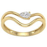 <span style="color:purple">SPECIAL!</span> .19ct G SI 14kt Yellow Gold Diamond Band Ring Size 6.5