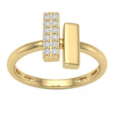 <span style="color:purple">SPECIAL!</span> .13ct G SI 14kt Yellow Gold Diamond Band Ring Size 6.5