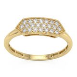<span style="color:purple">SPECIAL!</span> .25ct G SI 14kt Yellow Gold Diamond Band Ring Size 6.5