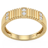 <span style="color:purple">SPECIAL!</span> .25ct G SI 14kt Yellow Gold Diamond Men's Band Ring Size 10