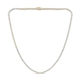 <span style="color:purple">SPECIAL!</span>7.15ct G SI 14K Yellow Gold Diamond Tennis Necklace 16"