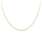 <span style="color:purple">SPECIAL!</span> 3.52ct G SI 14K Yellow Gold Diamond Mariner Link Chain Necklace 22" Long