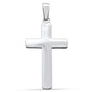 <span>CLOSEOUT! </span>Plain Solid Cross .925 Sterling Silver Pendant
