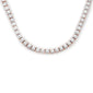 <span style="color:purple">SPECIAL!</span> 4.50ct G SI 14K Rose Gold Diamond Tennis Necklace 16" Long