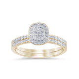 <span style="color:purple">SPECIAL!</span>.35ct G SI 14K Yellow Gold Diamond Engagement Ring Set Size 6.5
