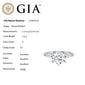 <span style="color:purple">SPECIAL!</span> 1.00ct H-SI1 GIA CERTIFIED 14K White Gold Round Diamond Eagle Claw Prongs Solitaire Ring Size 7