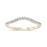 .19ct 14k Yellow Gold Stackable Wedding Anniversary Diamond Ring