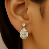 .26ct G SI 14K Yellow Gold Diamond Pear Shape Diamond Earrings