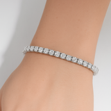 11.86ct 14K White Gold Diamond Tennis Bracelet 7"