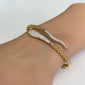 <span style="color:purple">SPECIAL!</span> .90ct G SI 14K Yellow Gold Diamond Snake Wrap Around Bangle Bracelet
